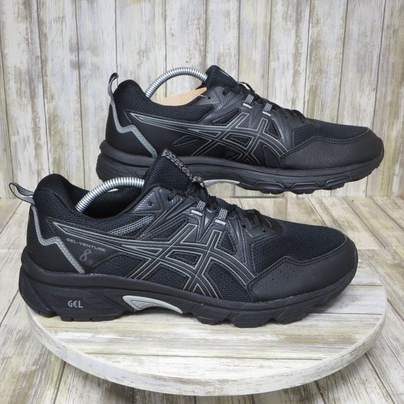 Asics Other - Asics Gel-Venture 8 Running Shoes Mens 10.5 4E Extra Wide Black Athletic Sneaker